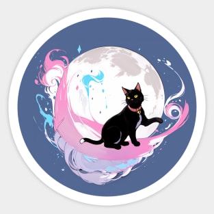 Moon Cat Sticker